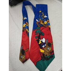 Mickey Unlimited Necktie Midevil Mickey Disney Vintage 1990s